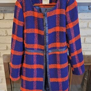 Modcloth Tweed A-line Coat Size Medium